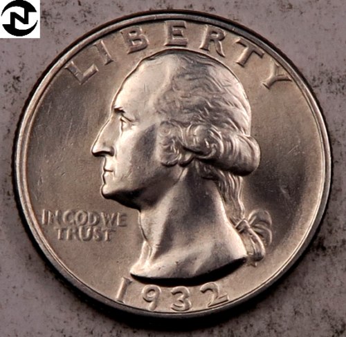 1932 Washington Quarter // Gem Bu // 90% Silver // 1 Coin