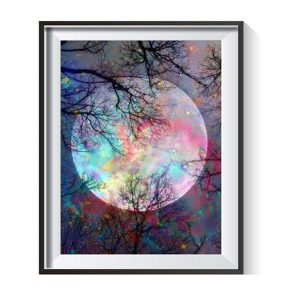 5d Moon Full Drill Rhinestone Diamond Painting Kits Cross Stitch Craft Gift